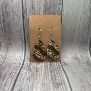 Bunched Floral Reverse Engrave Laser Engraved Earring File